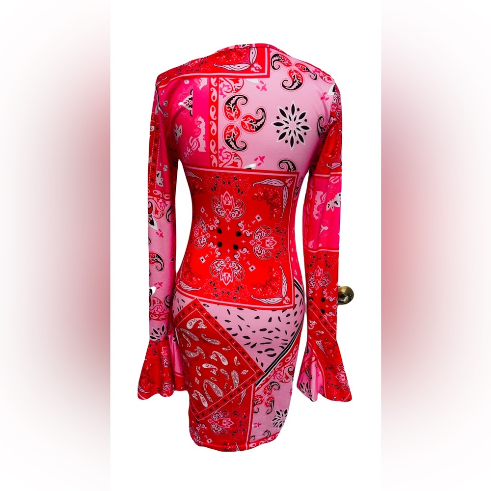 Bodycon Drawstring Dress Small - Picture 3 of 4